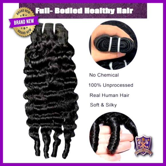16 18 20 Inch Brazilian Virgin Hair Extensions 3C4A Curly Bundles Quick Weave main image 5